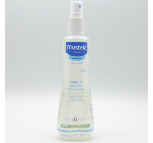 MUSTELA AGUA DE COLONIA SIN ALCOHOL 200 ML Higiene e hidratación