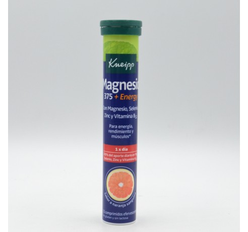 KNEIPP MAGNESIO 375 ENERGY 15 COMPRIMIDOS EFERVESCENTES SABOR NARANJA SANGUINA Complejos multivitamínicos