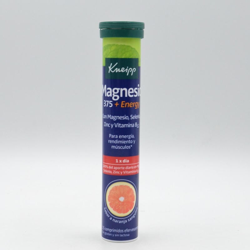 KNEIPP MAGNESIO 375 ENERGY 15 COMPRIMIDOS EFERVESCENTES SABOR NARANJA SANGUINA Complejos multivitamínicos