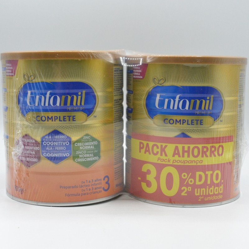 ENFAMIL 3 PREMIUM PACK 2ª UD AL 30%DTO Leches