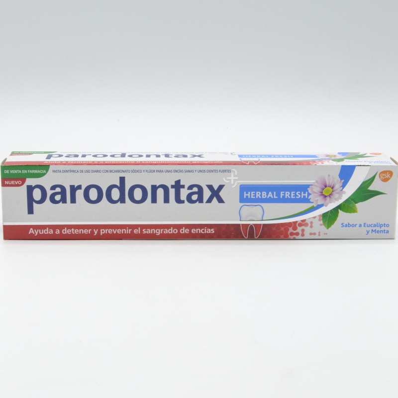 PARODONTAX HERBAL FRESH 75 ML Encías, caries, dientes sensibles