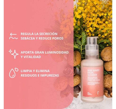 FRESHLY GEL LIMPIADOR FACIAL ROSE QUARTZ Limpieza facial