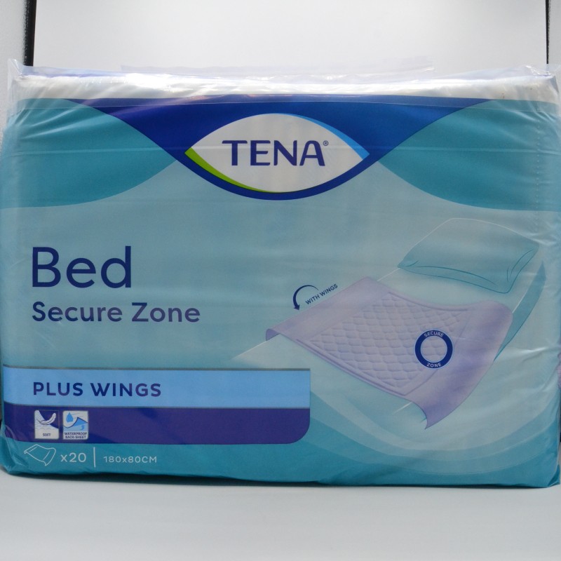 TENA BED PLUS EMPAPADOR CON ALAS 80X180 20 U Cuidado del adulto