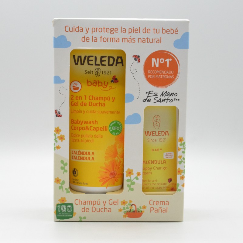 WELEDA BABY PACK GEL-CHAMPÚ + CREMA PAÑAL Higiene e hidratación