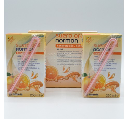 SUERO ORAL NORMON NARANJA 250 ML 2 U Complementos alimenticios