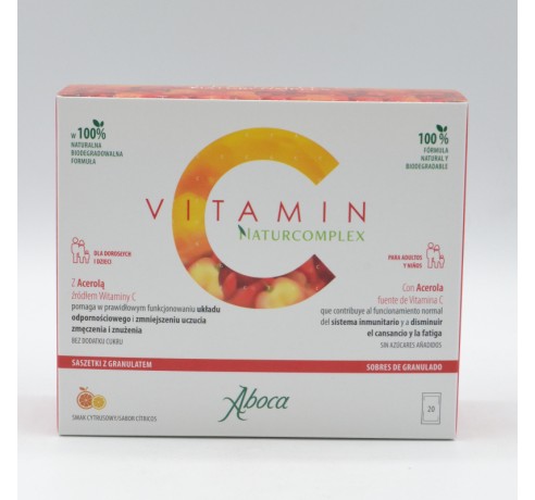 VITAMIN C NATURCOMPLEX 20 SOBRES Defensas