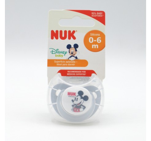 CHUPETE NUK SILICONA MICKEY 0-6M 1UD Chupetes y broches