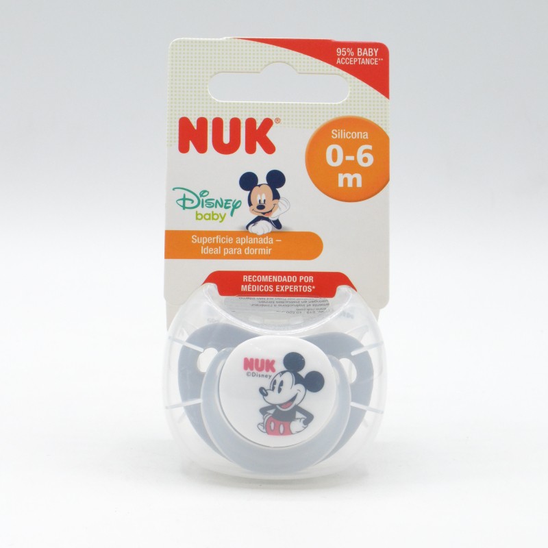 CHUPETE NUK SILICONA MICKEY 0-6M 1UD Chupetes y broches