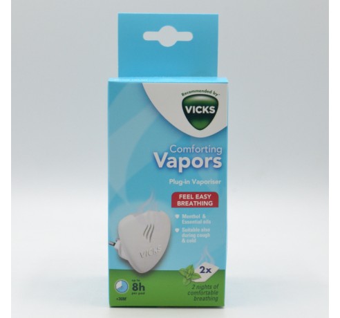 VICKS VAPORIZADOR ENCHUFE +3 AÑOS MENTOL Humidificadores