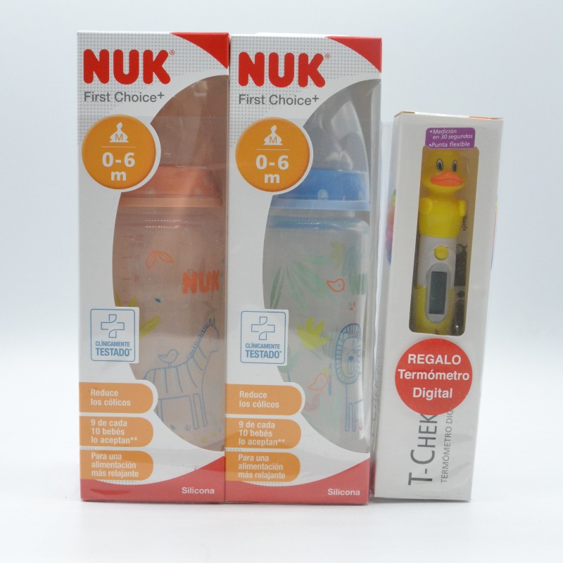 Comprar Biberon Nuk Silicona Animals 0-6 M 300 Ml