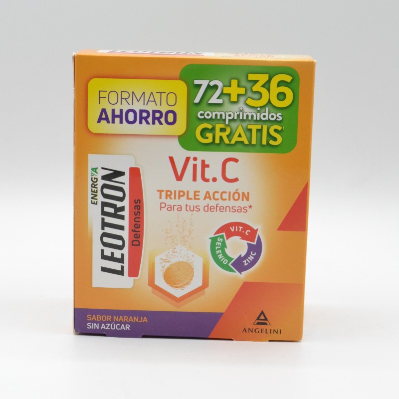 LEOTRON VITAMINA C 90+30 COMPRIMIDOS EFERVESCENTES Parafarmacia