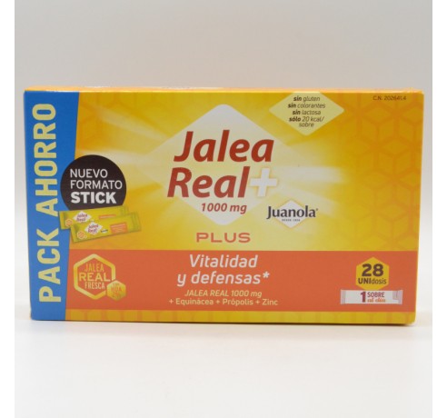 JUANOLA JALEA REAL PLUS 28 SOBRES 10 ML Parafarmacia