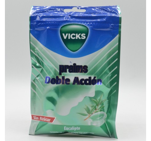 CARAMELOS VICKS PRAIMS DOBLE ACCION EUCALIPTO BOLSA 75 Caramelos y chicles