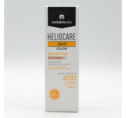 HELIOCARE 360º SPF 50+ COLOR GEL OIL-FREE BRONZ Facial adulto