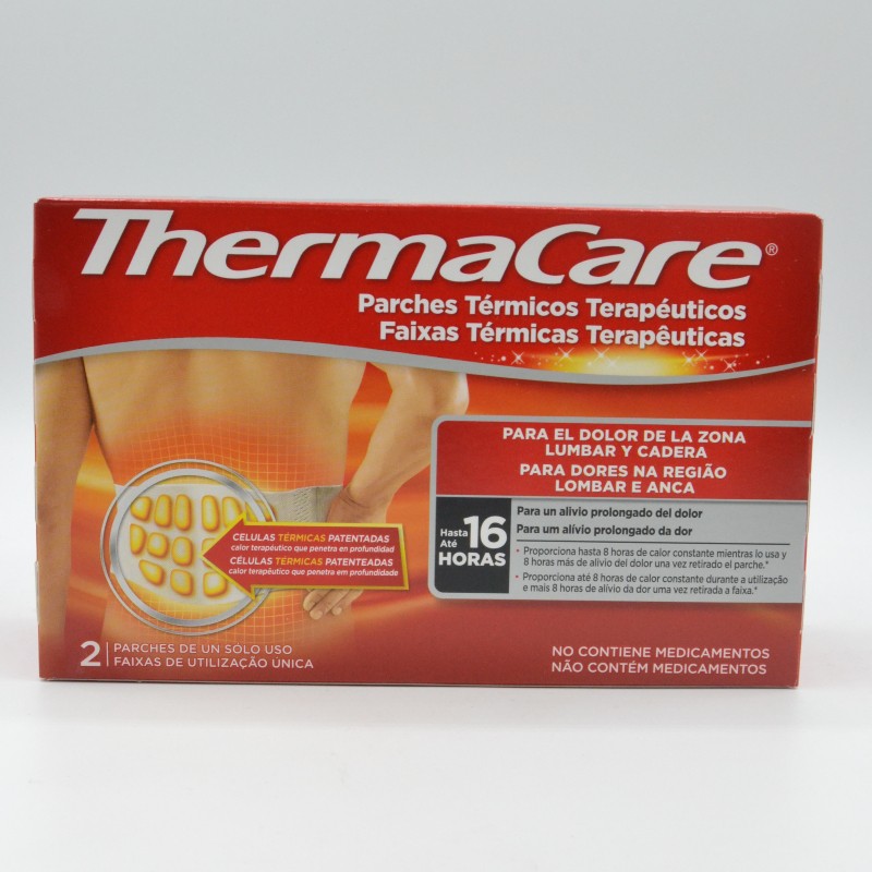 THERMACARE PARCHES TERMICOS LUMBAR Y CADERA 2 U Terapia frío/calor