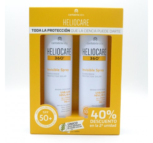 HELIOCARE 360º PACK SPRAY INVISIBLE SPF50+ DUPLO 2X200 ML Corporal adulto