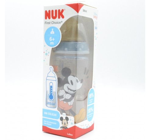 BIBERON NUK LATEX MICKEY +6M L 300ML Biberones y tetinas