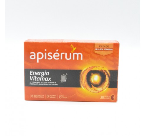 APISERUM ENERGIA VITAMAX 30 CAPS Parafarmacia