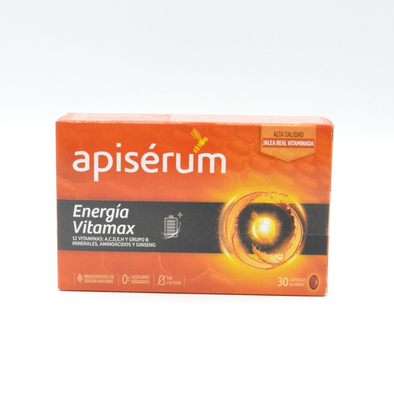 APISERUM ENERGIA VITAMAX 30 CAPS Parafarmacia