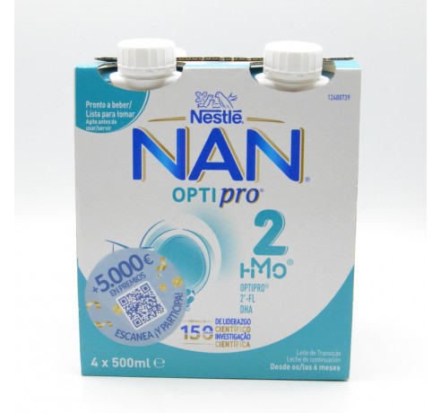 NAN OPTIPRO 2 LIQUIDA 500 ML Leches