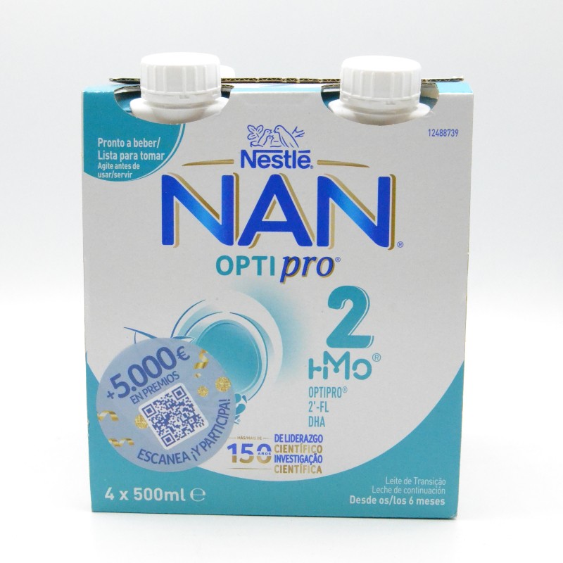 NAN® Optipro® 2 líquida, Leche de continuación