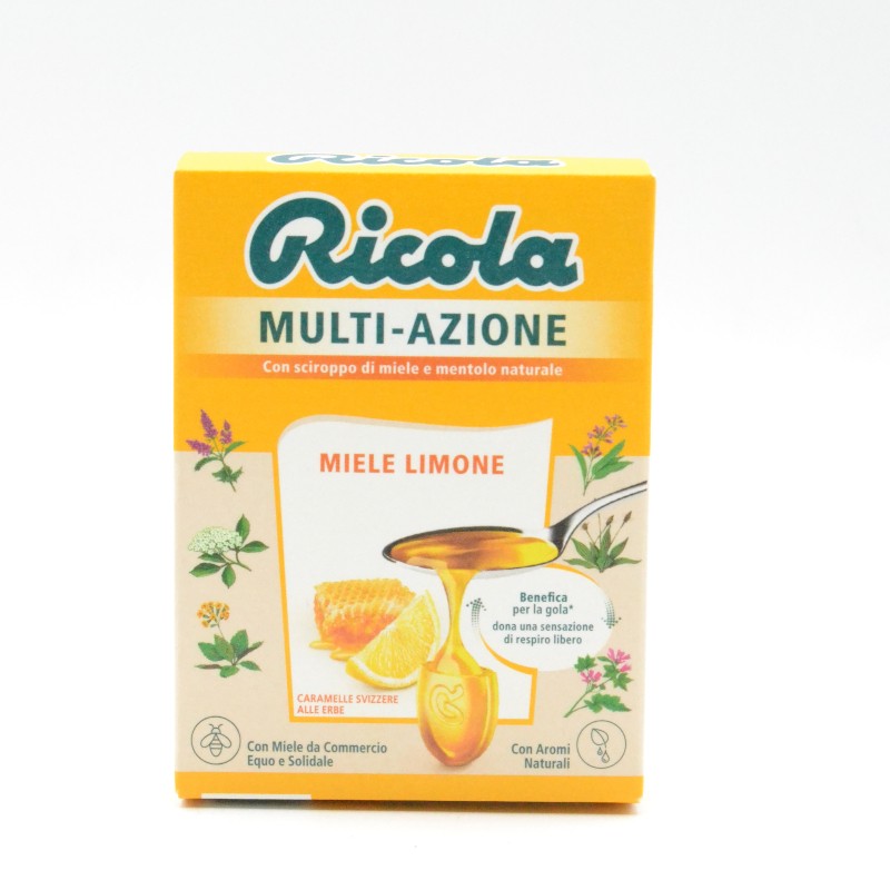 RICOLA MULTI-ACTIV MIEL LIMON 51 G Caramelos y chicles