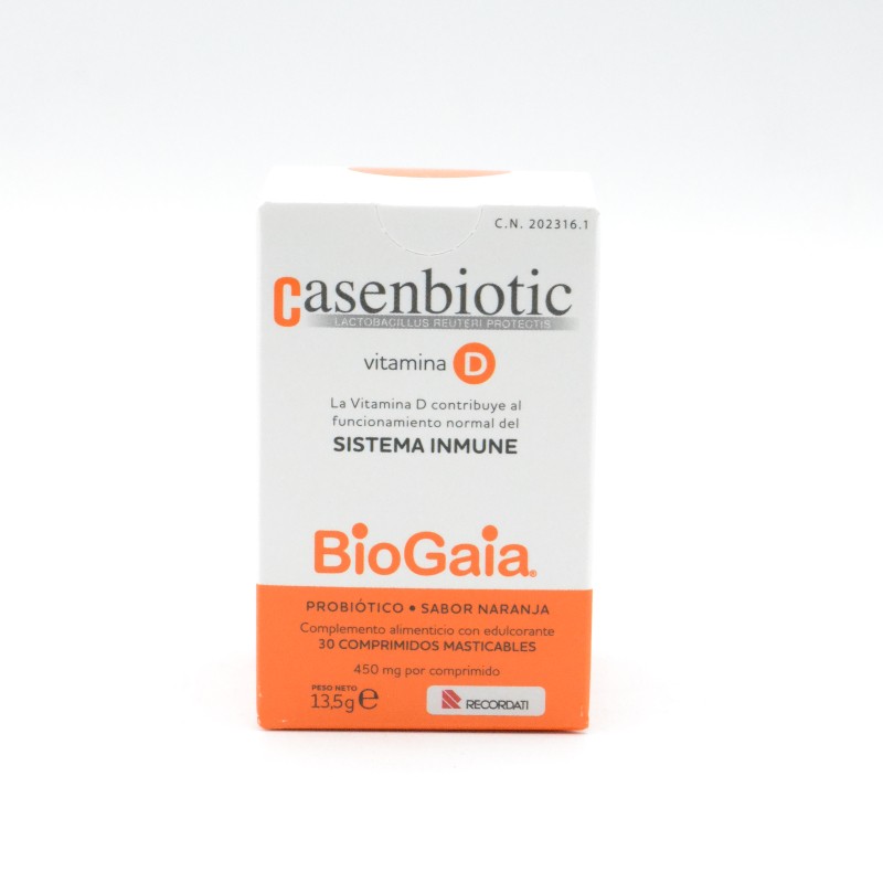 CASENBIOTIC VITAMINA D 30 COMPRIMIDOS MASTICABLES Complementos alimenticios