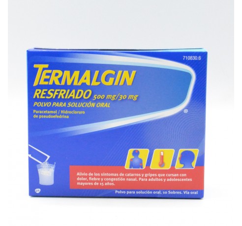 TERMALGIN RESFRIADO 10 SOBRES Antigripales