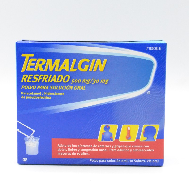 TERMALGIN RESFRIADO 10 SOBRES Antigripales