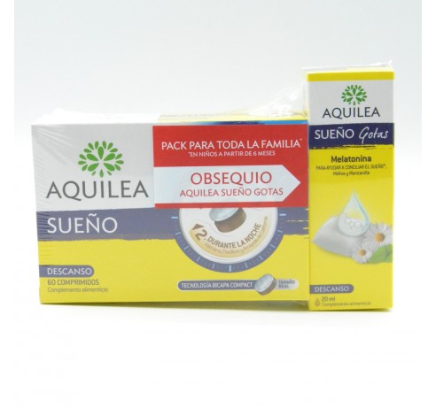 AQUILEA SUEÑO COMPACT 1,95 MG 60 COMPRIMIDOS BICAPA Regulación de estrés y ciclo del sueño