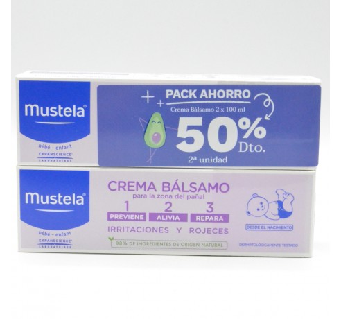 MUSTELA CREMA BALSAMO DUPLO 150 ML 2 UD 50% Parafarmacia