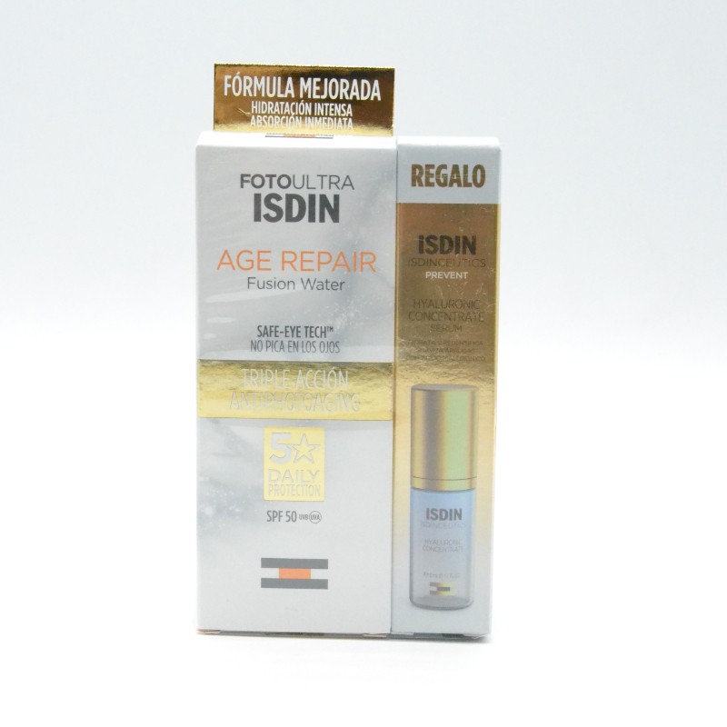 FP ISDIN AGE REPAIR SPF50+ 50ML + HYALURONIC CONCENTRATE 5 ML REGALO Parafarmacia