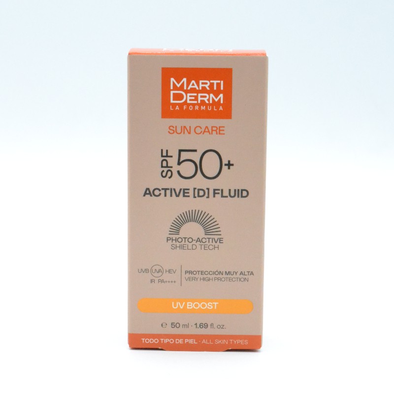 MARTIDERM SOLAR SPF50+ ACTIVE (D) FLUID 50 ML Parafarmacia