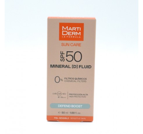 MARTIDERM SOLAR SPF50+ MINERAL (D) FLUID 50 ML Parafarmacia