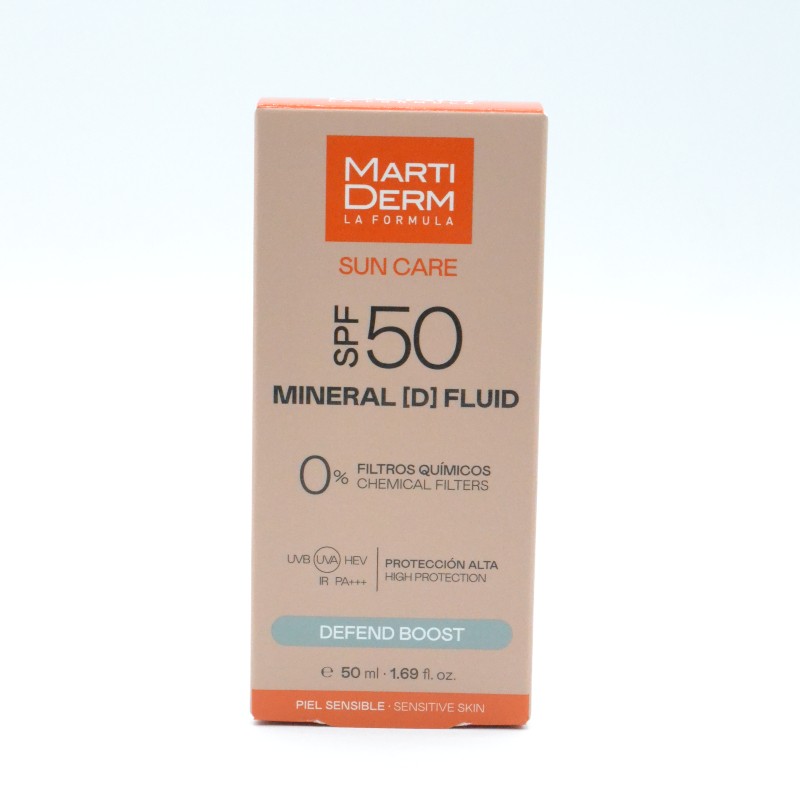 MARTIDERM SOLAR SPF50+ MINERAL (D) FLUID 50 ML Parafarmacia