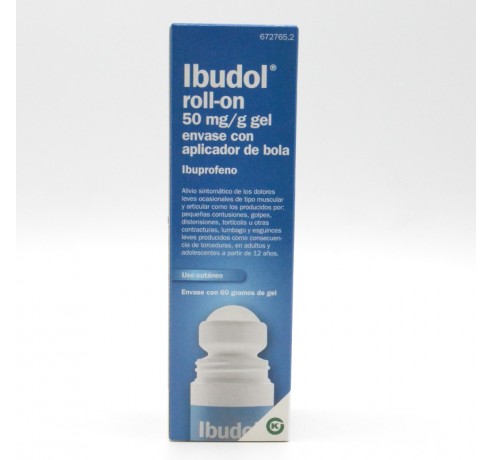 IBUDOL GEL 50 MG ROLL-ON 60 G Medicamentos