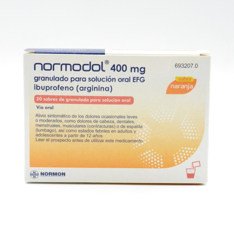 NORMODOL 400 MG 20 SOBRES Medicamentos NORMODOL 400 MG 20 SOBRES Medicamentos