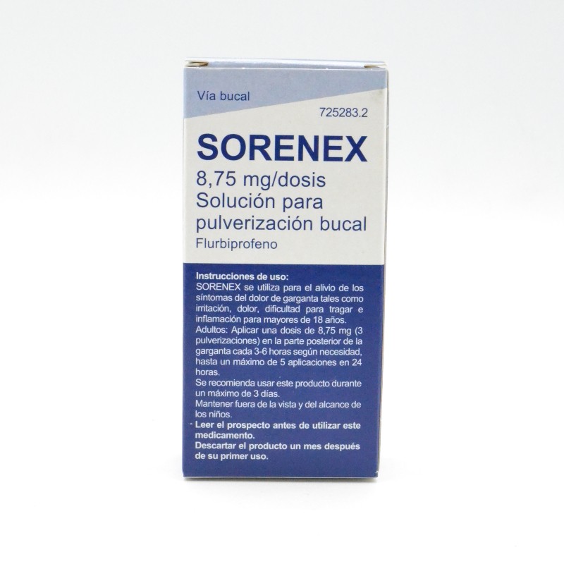 SORENEX 8,75 MG SOL PULVER BUCAL 15 ML Parafarmacia