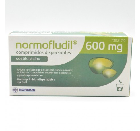 NORMOFLUDIL 600 MG 20 COMPRIMIDOS DISPERSABLES Medicamentos