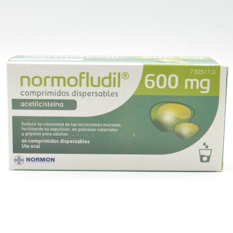 NORMOFLUDIL 600 MG 20 COMPRIMIDOS DISPERSABLES Medicamentos