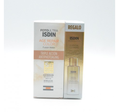 FP ISDIN AGE REPAIR COLOR SPF 50+ 50ML + ESSENTIAL CLEANSING 27 ML Antiedad