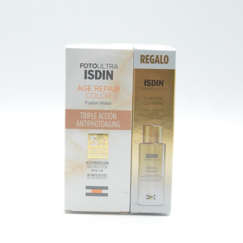 FP ISDIN AGE REPAIR COLOR SPF 50+ 50ML + ESSENTIAL CLEANSING 27 ML Antiedad