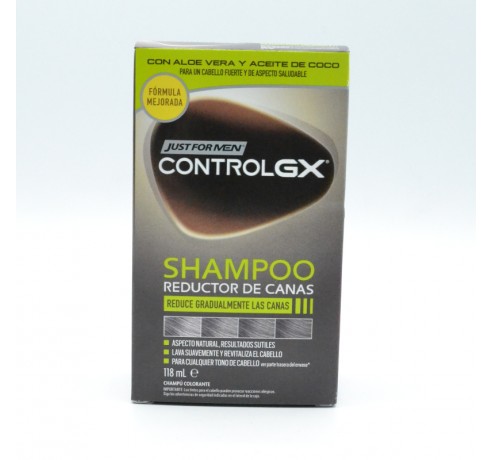 JUST FOR MEN CONTROL GX CHAMPU REDUCTOR DE CANAS 118ML Tintes