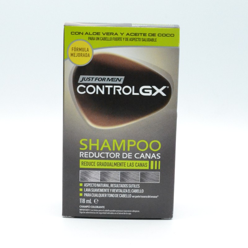 JUST FOR MEN CONTROL GX CHAMPU REDUCTOR DE CANAS 118ML Tintes