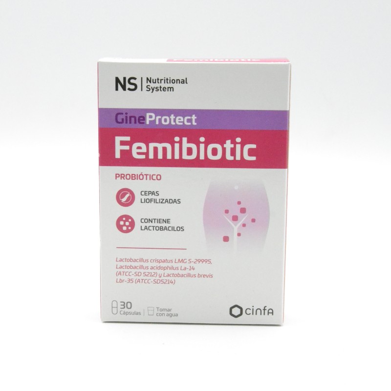 NS FEMIBIOTIC 30 CAPSULAS Infección vaginal y probióticos