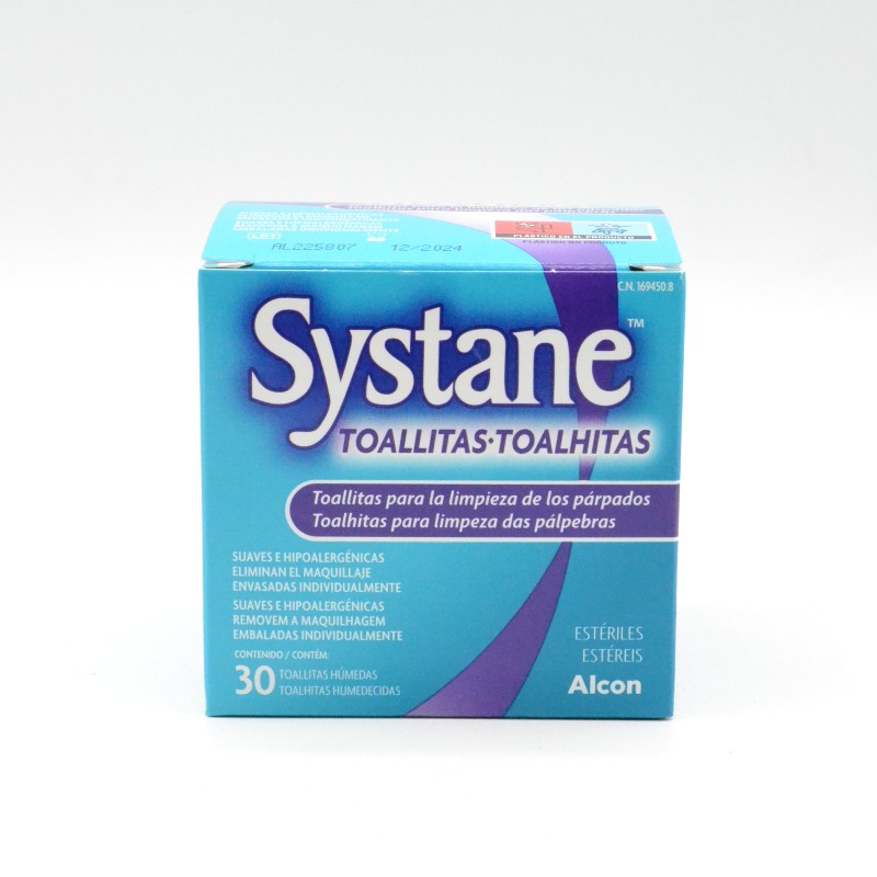 SYSTANE 30 TOALLITAS HUMEDAS ESTERILES Parafarmacia