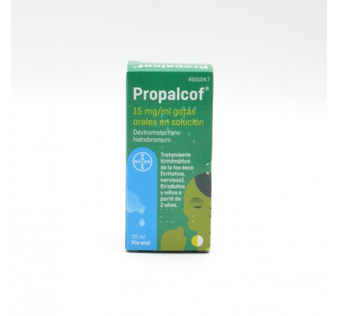 PROPALCOF 15 MG/ML GOTAS ORALES SOLUCION 20 ML(ANTES ROMILAR GOTAS) Parafarmacia