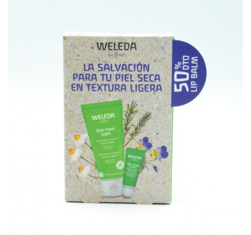 WELEDA SKIN FOOD PACK LIGHT 30ML + LIP BALM 50% DTO Hidratación y piel atópica