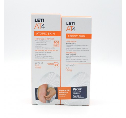 LETI AT-4 CREMA INTENSIVE 100 ML + HIDROGEL ANTIPICOR 50ML Parafarmacia