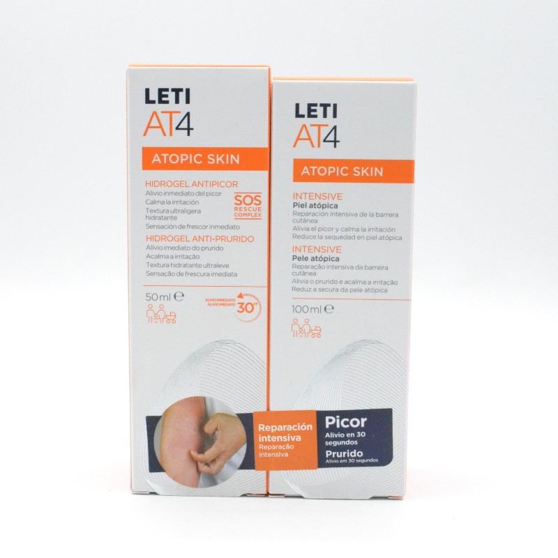 LETI AT-4 CREMA INTENSIVE 100 ML + HIDROGEL ANTIPICOR 50ML Parafarmacia